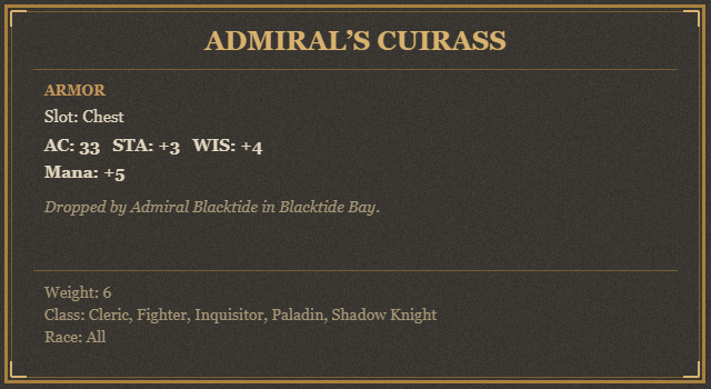 Admiral’s Cuirass