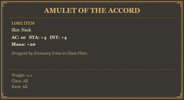 Amulet of the Accord