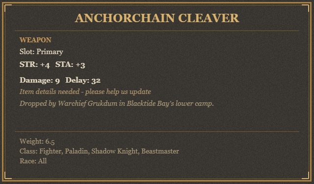Anchorchain Cleaver