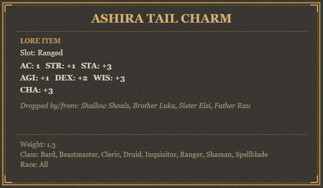 Ashira Tail Charm