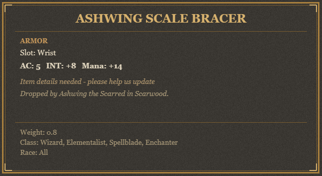 Ashwing Scale Bracer
