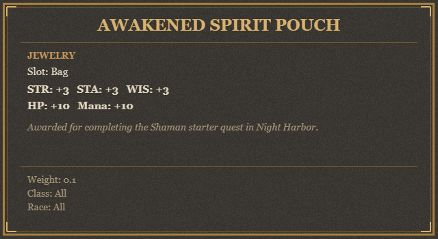 Awakened Spirit Pouch