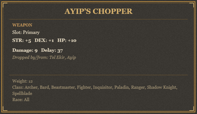 Ayip’s Chopper