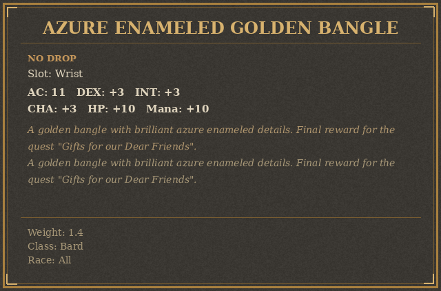 Azure Enameled Golden Bangle