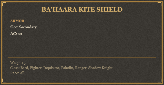 Ba’Haara Kite Shield