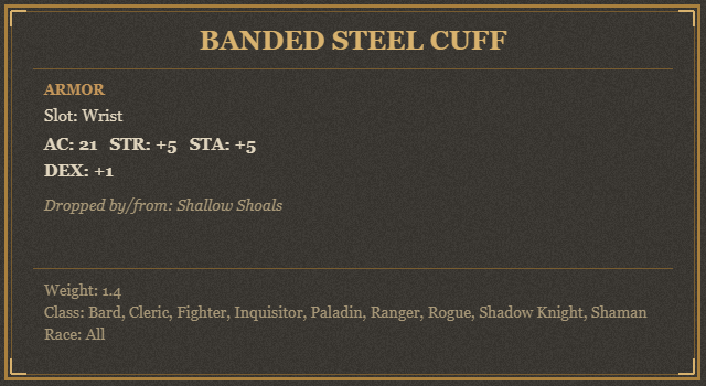 Banded Steel Cuff