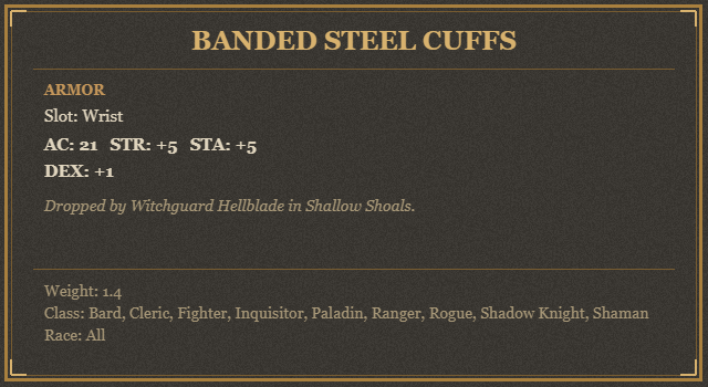 Banded Steel Cuffs