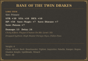 Bane of the Twin Drakes
