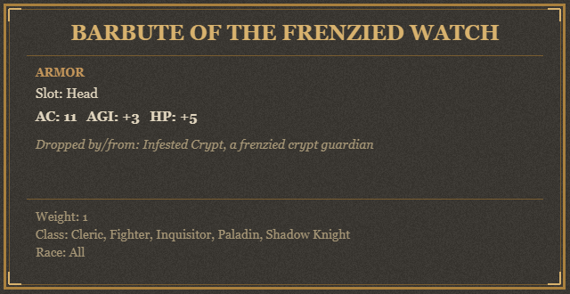 Barbute of the Frenzied Watch