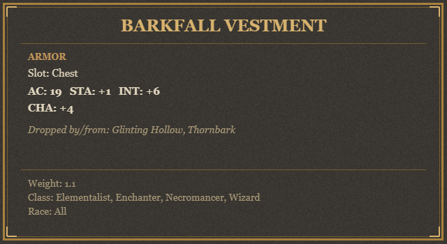 Barkfall Vestment