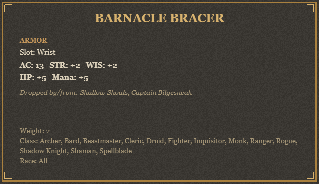 Barnacle Bracer