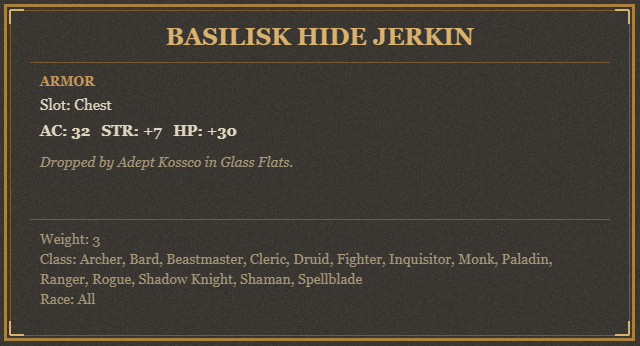 Basilisk Hide Jerkin