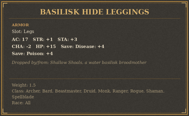 Basilisk Hide Leggings