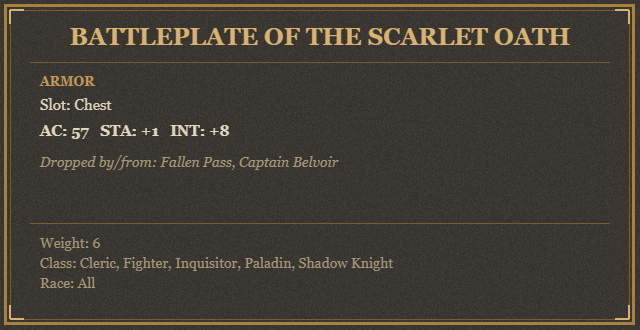 Battleplate of the Scarlet Oath