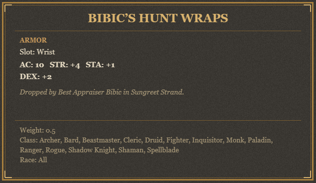 Bibic’s Hunt Wraps