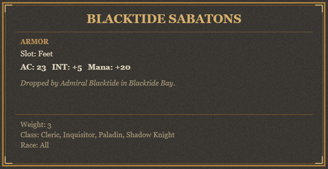 Blacktide Sabatons
