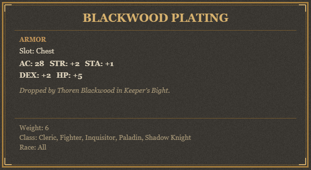 Blackwood Plating