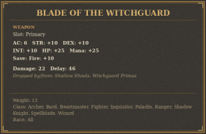 Blade of the Witchguard