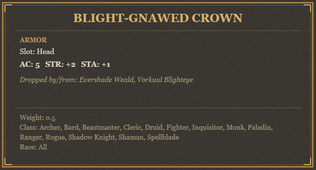 Blight-Gnawed Crown