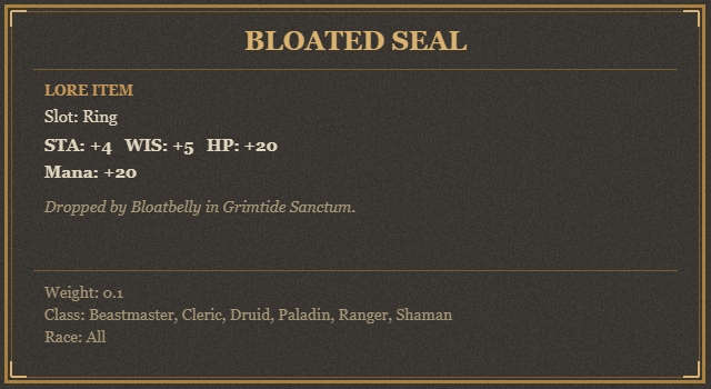 Bloated Seal