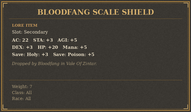 Bloodfang Scale Shield