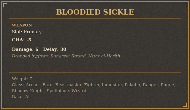 Bloodied Sickle