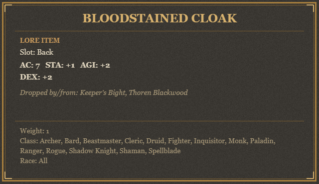 Bloodstained Cloak