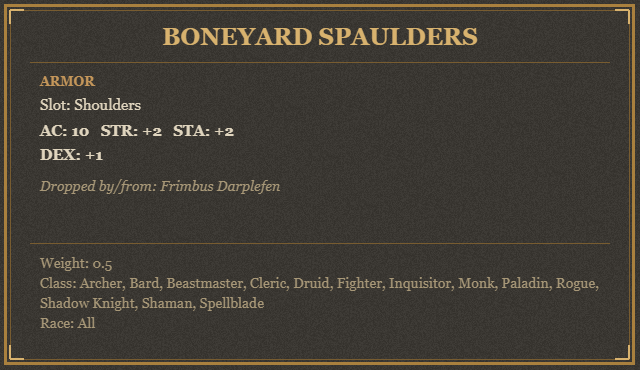 Boneyard Spaulders
