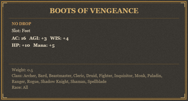 Boots of Vengeance