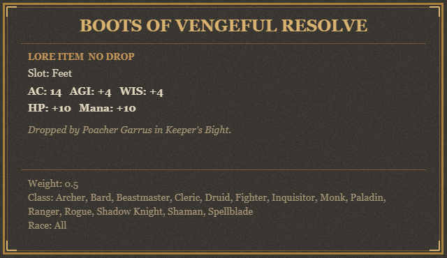 Boots of Vengeful Resolve