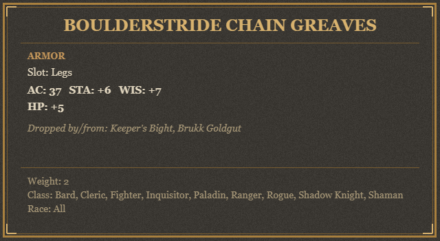 Boulderstride Chain Greaves