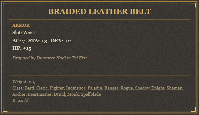 Braided Leather Belt