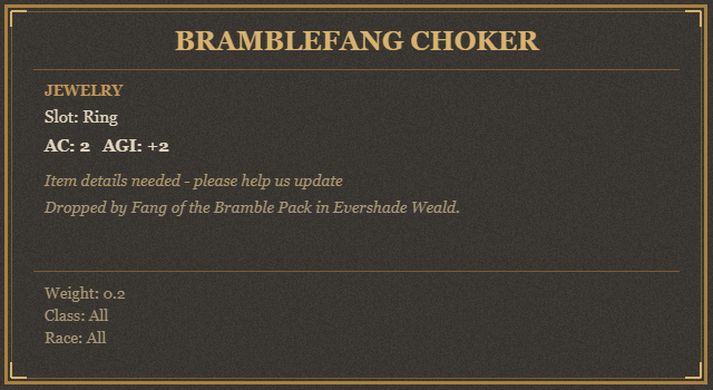 Bramblefang Choker
