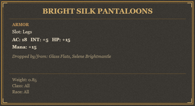 Bright Silk Pantaloons