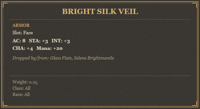 Bright Silk Veil