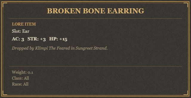 Broken Bone Earring