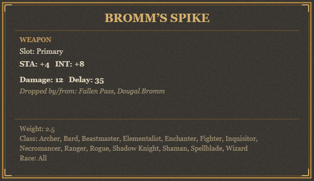 Bromm’s Spike
