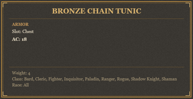 Bronze Chain Tunic