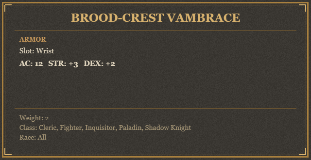 Brood-Crest Vambrace