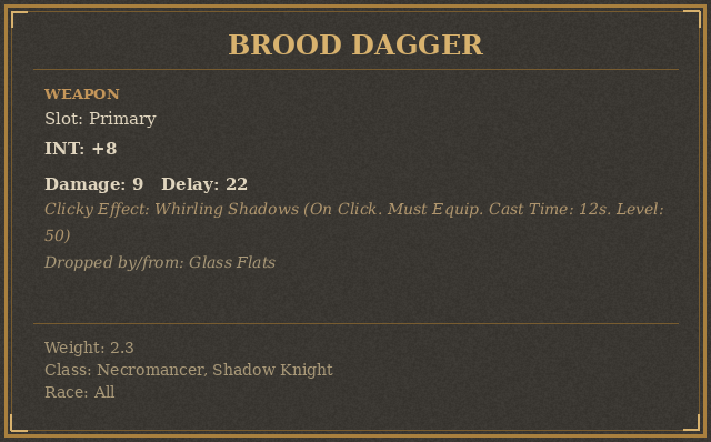 Brood Dagger