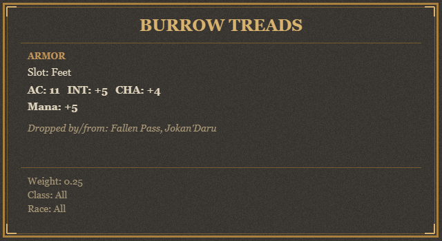 Burrow Treads