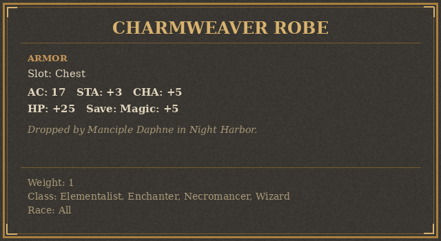 Charmweaver Robe
