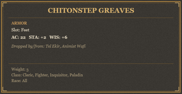 Chitonstep Greaves