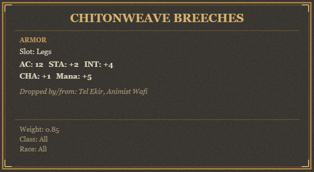 Chitonweave Breeches