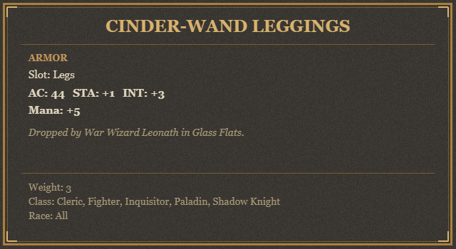 Cinder-wand Leggings