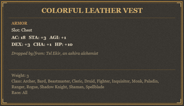 Colorful Leather Vest