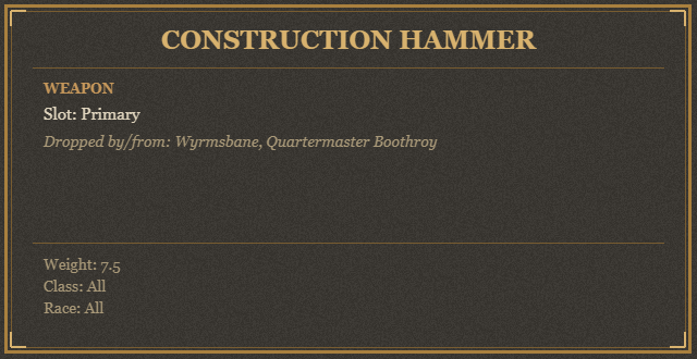 Construction Hammer
