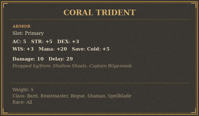 Coral Trident