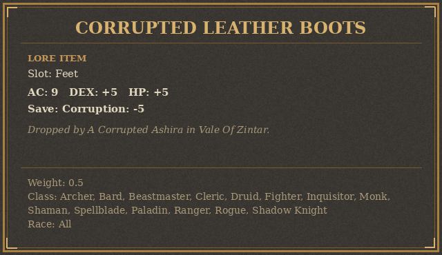 Corrupted Leather Boots