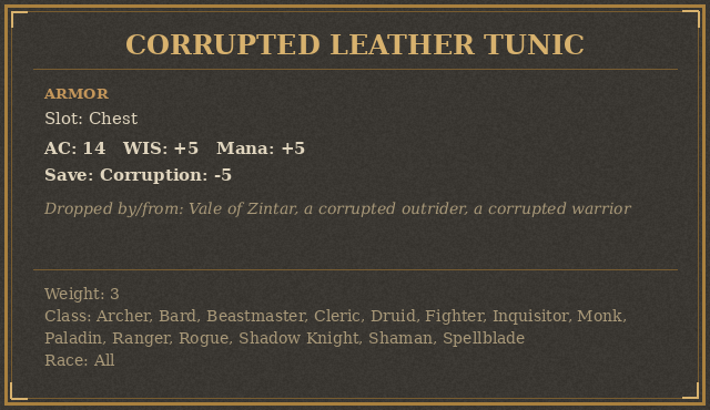 Corrupted Leather Tunic